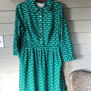 Eshakti Fish print crepe shirtdress